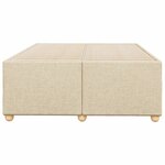 vidaXL Cadre de lit Crème 120 x 200 cm Tissu