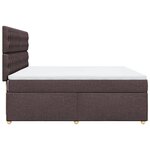 vidaXL Sommier à lattes de lit avec matelas Marron foncé 180x200 cm