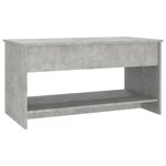 Vidaxl table basse gris béton 102x50x52 5 cm bois d'ingénierie