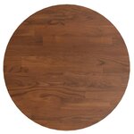 vidaXL Dessus de table rond Marron foncé Ø30x1 5cm Chêne massif traité