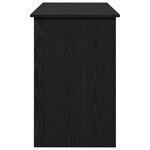vidaXL Bureau noir 102x50x75 cm bois d'ingénierie