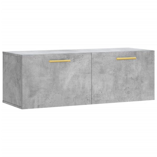 vidaXL Armoire murale gris béton 100x36 5x35 cm bois d'ingénierie