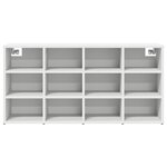 vidaXL Cabinet à chaussures Blanc 103x30x51 cm Bois d'ingénierie