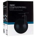 Avento ballon de fitness/d'exercice diamètre 55 cm noir