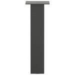 vidaXL Pieds de table basse 4 pièces Anthracite 30 cm Acier