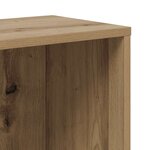 vidaXL Bibliothèque chêne artisanal 67x24x161 cm bois d'ingénierie
