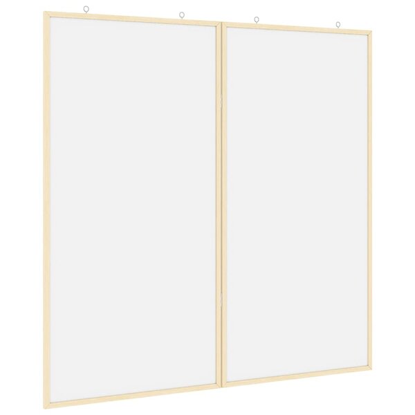 vidaXL Tableau d'Affichage Blanc 80 x 80 x 1.4 cm Bois de pin massif