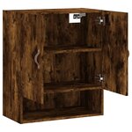 vidaXL Armoire murale chêne fumé 60x31x70 cm bois d'ingénierie