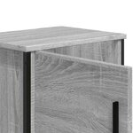 vidaXL Tables de chevet 2 Pièces sonoma gris 40x30x40 cm bois ingénierie