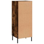 vidaXL Buffet Chêne fumé 34 5x34x90 cm Bois d'ingénierie