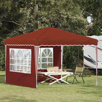 vidaXL Tente de fête pop-up 288 x 288 x 245 cm Terre cuite