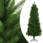 vidaXL Arbre de Noël artificiel pré-éclairé et boules 240 cm vert