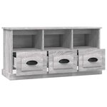 vidaXL Meuble TV sonoma gris 100x35x50 cm bois d'ingénierie