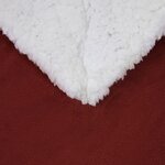 vidaXL Jeté Rouge Bordeaux 150 x 200 cm Toison