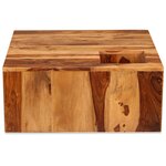 vidaXL Table basse Bois massif 70x70x30 cm