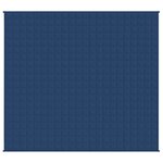 vidaXL Couverture lestée Bleu 220x230 cm 11 kg Tissu