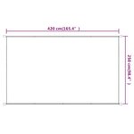 vidaXL Auvent vertical Taupe 250x420 cm Tissu oxford