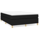 vidaXL Cadre de lit Noir 140x200 cm Tissu