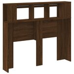 vidaXL Tête de lit à LED chêne marron 120x18 5x103 5cm bois ingénierie