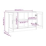 vidaXL Buffet Chêne marron 120x30 5x70 cm Bois d'ingénierie