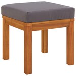 vidaXL Ensemble à manger de jardin avec coussins 11 Pièces bois d'acacia