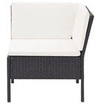 Salon de jardin meuble d'extérieur ensemble de mobilier 3 pièces avec coussins résine tressée noir 02_0016009
