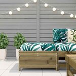 vidaXL Repose-pied de jardin 62x63 5x32 cm bois de pin imprégné