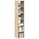 vidaXL Bibliothèques 2 Pièces empilable chêne sonoma bois d'ingénierie