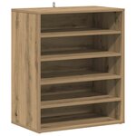 vidaXL Armoire à chaussures chêne artisanal bois d'ingénierie