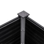 vidaXL Lit surélevé de jardin 250x100x91 cm WPC Gris