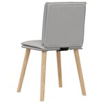 vidaXL Chaises à manger lot de 6 gris nuage tissu
