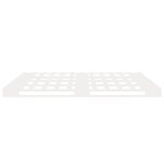 vidaXL Cadre de lit blanc 120x200 cm bois de pin massif