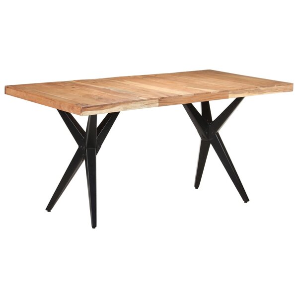 vidaXL Table de salle à manger 160x80x76 cm Bois d'acacia solide