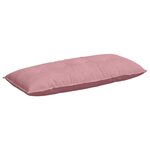 vidaXL Coussin de Dos Rose 120 x 50 cm Tissu en velours côtelé