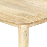 vidaXL Table de salle à manger 180x90x76 cm Bois de manguier massif