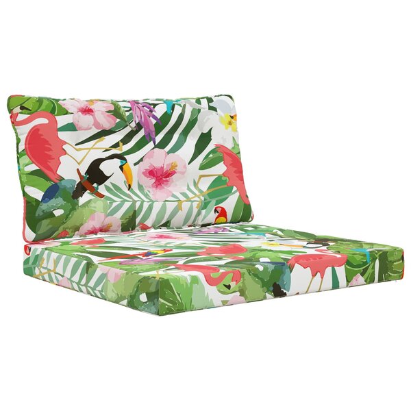 vidaXL Coussin de canapé d'extérieur 2 Pièces coloré Polyester