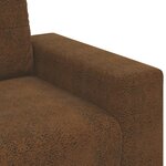 Canapé amoureux vidaXL Marron 120 cm en simili cuir