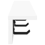 vidaXL Porte-manteau mural Blanc 40 x 10.5 x 10.5 cm Bois d'ingénierie