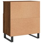 vidaXL Buffets 2 Pièces chêne marron bois d'ingénierie
