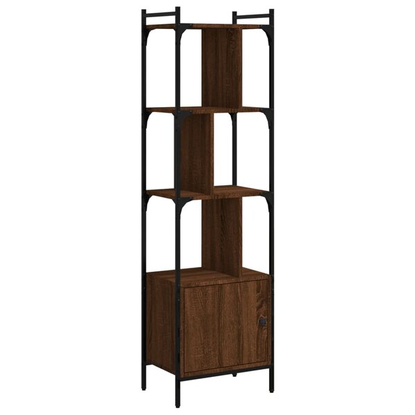 vidaXL Bibliothèque avec porte chêne marron 44 5x30x154 5 cm