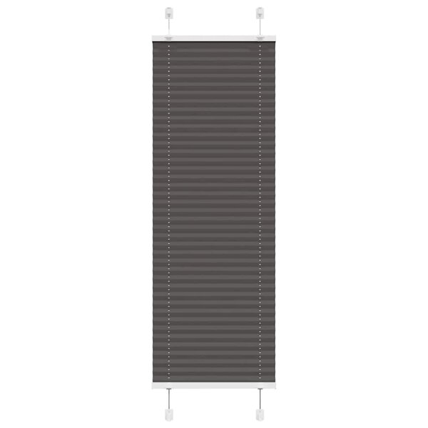 vidaXL Store plissé noir 45x100 cm largeur du tissu 44 4 cm polyester