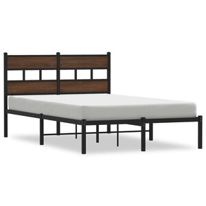 vidaXL Cadre de lit sans matelas avec tête de lit 120x190 cm