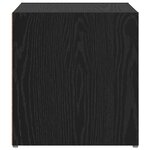vidaXL Meuble TV 2 Pièces Noir 37 x 35 x 37 cm Bois d'ingénierie