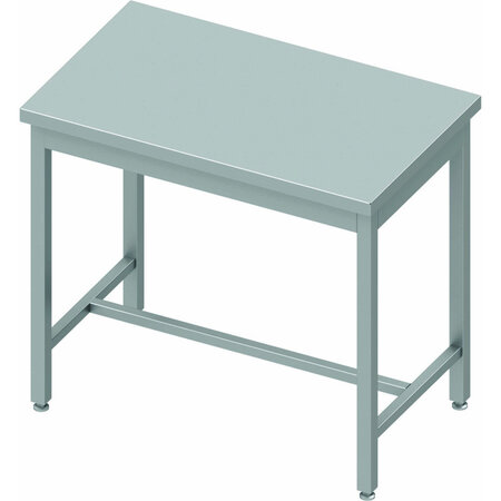 Table inox centrale avec renfort - profondeur 800 - stalgast - soudée - inox1100x800 x800x900mm