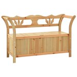 vidaXL Banc 107x45x75 5 cm Bois de sapin solide