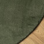 vidaXL Tapis HUARTE à poils courts doux et lavable vert forêt Ø 160 cm