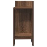 vidaXL Tables d'appoint 2 Pièces avec étagère chêne marron 25 5x27x60 cm