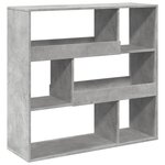 vidaXL Bibliothèque/Séparateur de pièce gris béton 100x33x94 5 cm