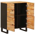 vidaXL Meuble d'appoint Marron 60 x 33 x 75 cm Bois de mangue massif