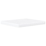 vidaXL Lit avec matelas cappuccino 160x200 cm similicuir